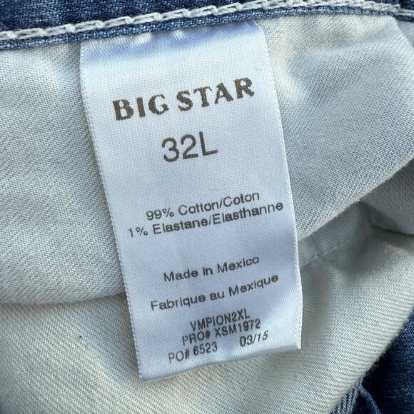 Big Star Men’s Sz 32 Long Pioneer Bootcut Jeans - Picture 5 of 7